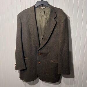 Vintage Savile Row Blazer 100% Wool‎ USA Made 46L
